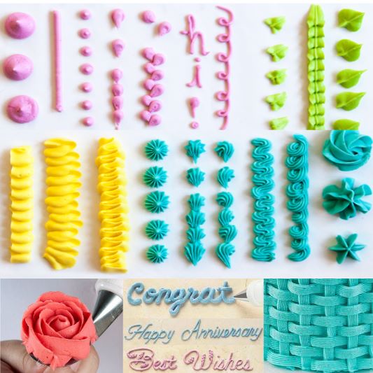 Cake Decoration Piping Techniques (Part 1)