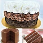 Triple Chocolate Rose Cake