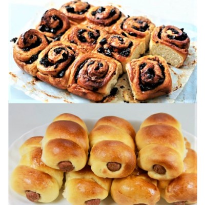 Cinnamon Rolls and Sausage Buns