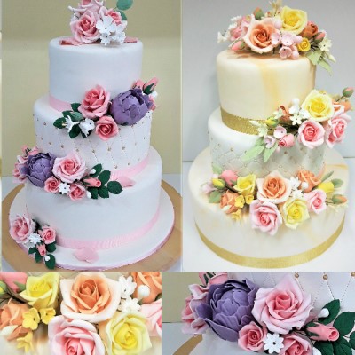 Floral Wedding Cake