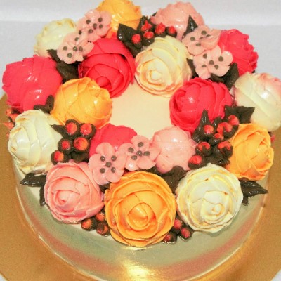 Froral Wreath Cake