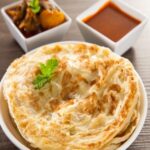 Roti Prata and Chicken Curry
