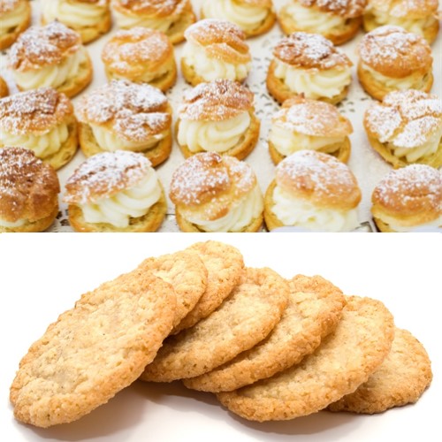 Cream puffs and Biscuit